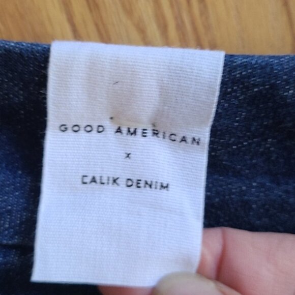 NEW NWT GOOD AMERICAN X CALIK DENIM ALWAYS FITS GOOD LEGS SKINNY JEANS sz 6 - 12 - Picture 7 of 9